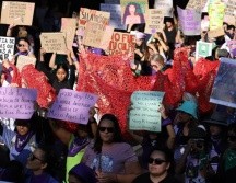 Ayer se realizaron tres manifestaciones en Guadalajara en el Día Internacional de la Mujer. EL INFORMADOR/ CARLOS ZEPEDA