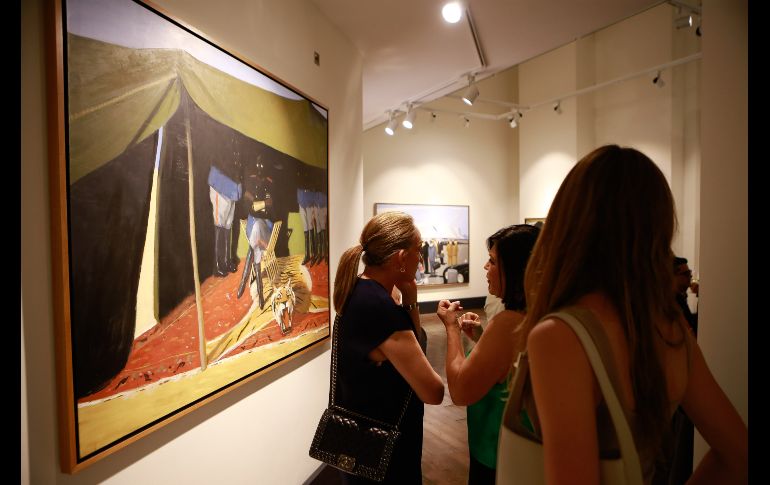 En una galería ubicada en la Colonia Colinas de San Javier se presentó esta colección que se compone de alrededor de 50 cuadros. EL INFORMADOR / C. Zepeda