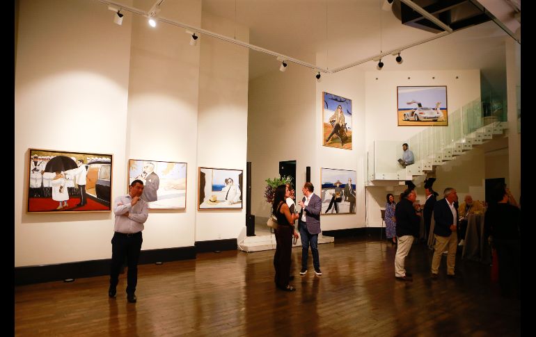 En una galería ubicada en la Colonia Colinas de San Javier se presentó esta colección que se compone de alrededor de 50 cuadros. EL INFORMADOR / C. Zepeda