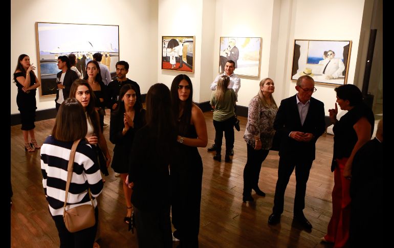 En una galería ubicada en la Colonia Colinas de San Javier se presentó esta colección que se compone de alrededor de 50 cuadros. EL INFORMADOR / C. Zepeda