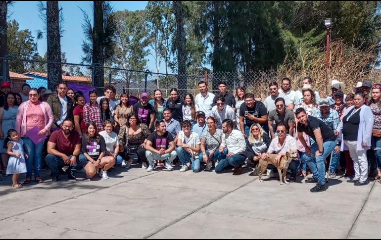 Las y los nuevos integrantes del Comité Municipal de Guachinango. ESPECIAL