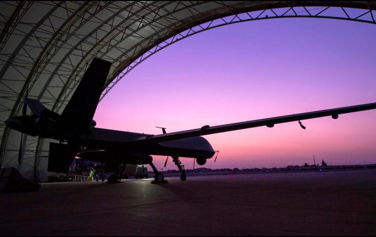 Precisan que los dos cazas involucrados en este incidente volaron cerca del MQ-9 entre media hora y 40 minutos. AFP/ARCHIVO