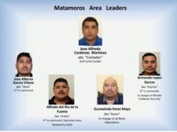 El documento desglosa la estructura del Cártel del Golfo. SUN