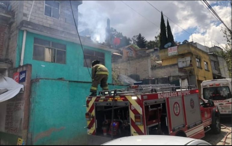 Las cámaras de videovigilancia del C5 de la Secretaría de Seguridad del Estado de México captaron el momento del estallido. ESPECIAL/BOMBEROS METEPEC
