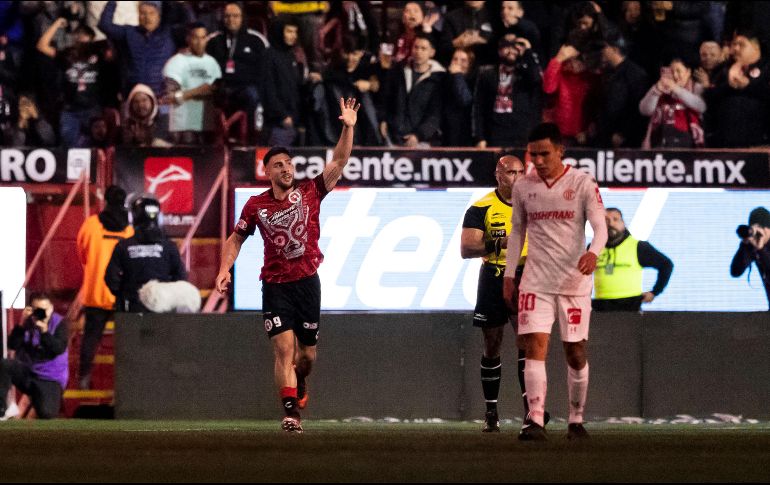 Lucas Cavallini celebra el gol que igualó el encuentro. IMAGO7/A. Gutiérrez