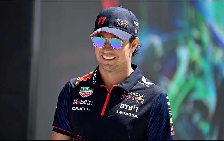 Checo Pérez registró la vuelta más rápida en la Q3. EFE / STR