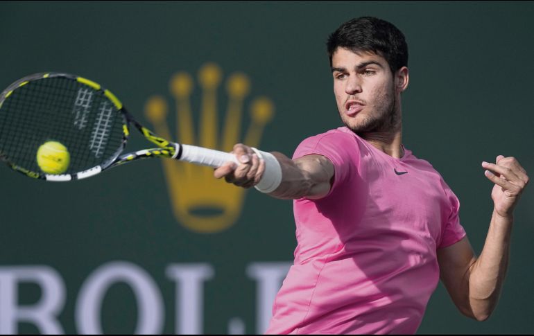 Alcaraz derrotó ayer a Jannik Sinner 7-6 (4). AP/M. Terrill