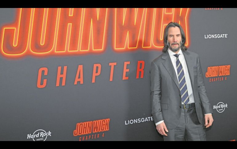Keanu Reeves. El actor de 58 años confiesa que las escenas de acción lo desgastan. AFP/A. Weiss