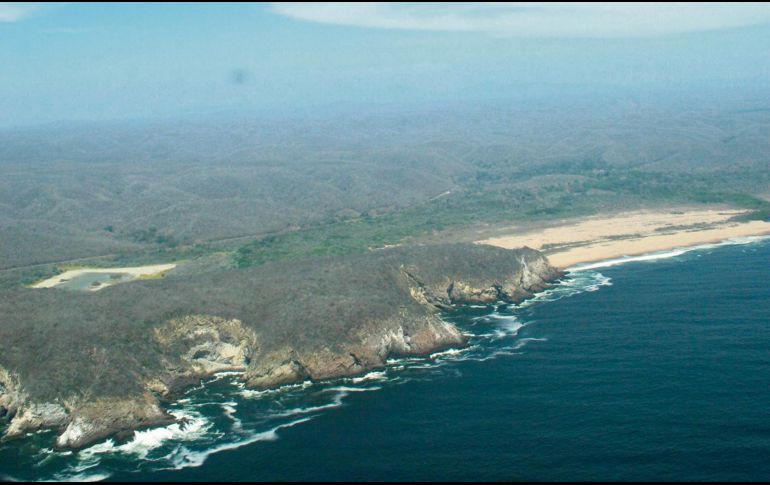 Vista aérea de la reserva de la Biosfera Chamela-Cuixmala. EL INFORMADOR/Archivo
