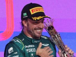 El español de 41 años llegó a su podio 100 en su carrera. ESPECIAL/Fernando Alonso