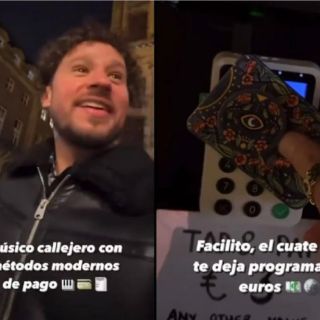 Luisito Comunica conoce músico callejero ¡que acepta propinas con QR! (VIDEO)