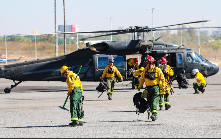 Elementos de los tres órdenes de Gobierno se preparan para una temporada de incendios forestales en el Área Metropolitana de Guadalajara que se avizora complicada. EL INFORMADOR/A. Navarro