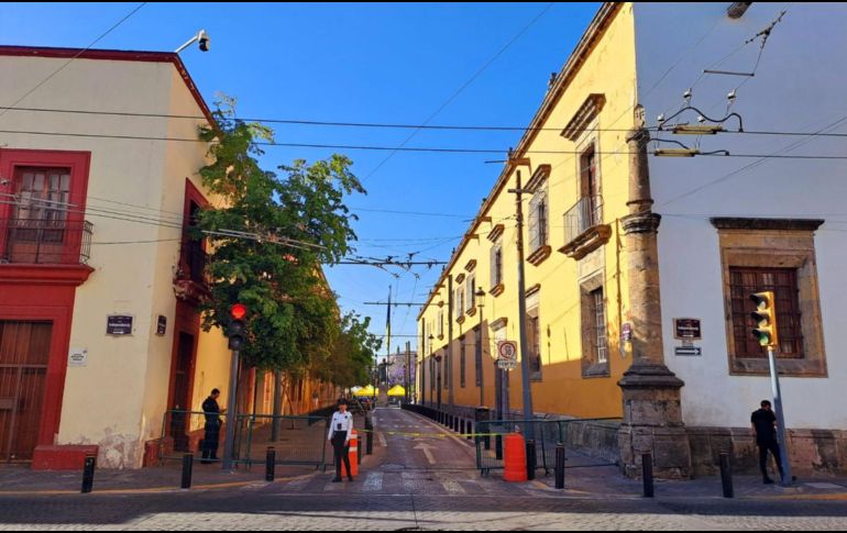 El cierre en el primer cuadro de Guadalajara se debe a un concierto que se celebrará la tarde de este miércoles. EL INFORMADOR / O. Álvarez