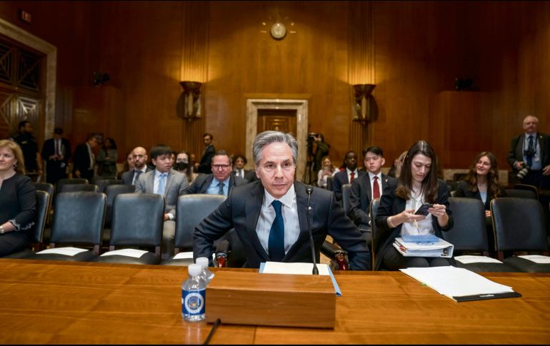 Antony Blinken respondió en el senado de Estados Unidos que es justo decir que el crimen organizado controla algunos territorios en México, esto a pregunta del senador Lindsey Graham. AP