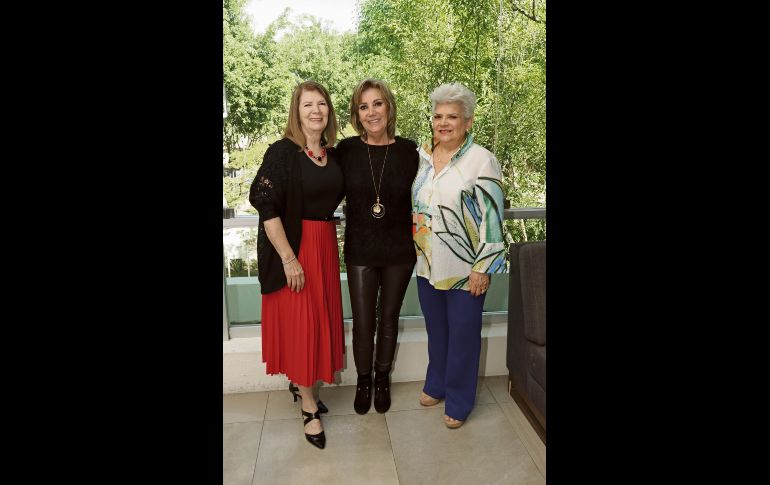 Milly Rodríguez, Luz María Hermosillo y Martha Alicia Morales. GENTE BIEN JALISCO/ Christian Pérez
