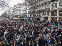Un millón de personas marchó este jueves en varias ciudades francesas. AP
