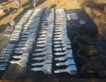 Aseguran mega arsenal explosivo en Santa María del Oro