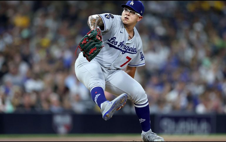 La campaña pasada, Julio Urías tuvo foja de 17-7, con efectividad de 2.16 en 31 aperturas, la mejor de la Liga Nacional. AFP / ARCHIVO