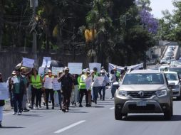 La manifestación fue en carretera a Nogales, a la altura de Rancho Contento en Zapopan. EL INFORMADOR/ CARLOS ZEPEDA