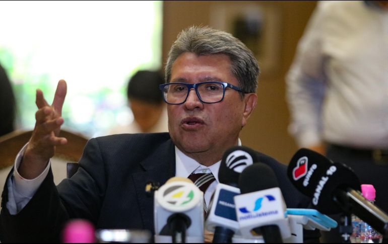 Ricardo Monreal, coordinador de Morena en la Cámara de Senadores, acudió este viernes a Guadalajara. EL INFORMADOR/ ARTURO NAVARRO