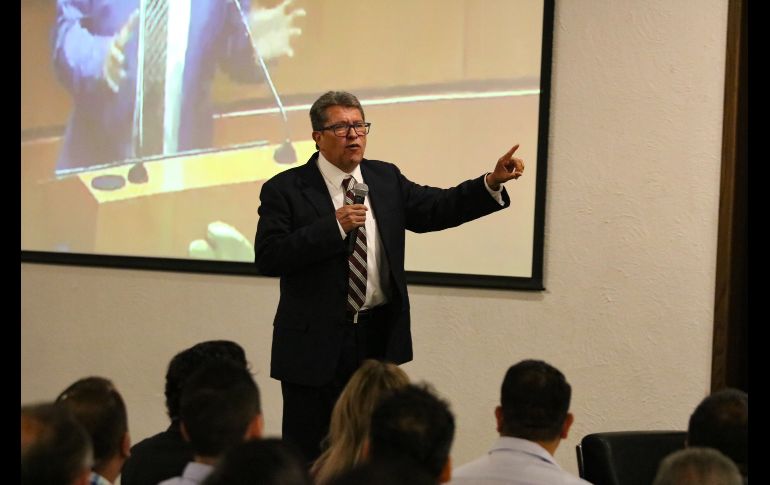Ricardo Monreal asistió a Guadalajara a un encuentro en la Cámara de Comercio. EL INFORMADOR/ARTURO NAVARRO