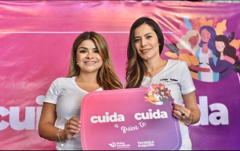 La diputada local Gabriela Cárdenas Rodríguez, y la senadora Verónica Delgadillo García. ESPECIAL