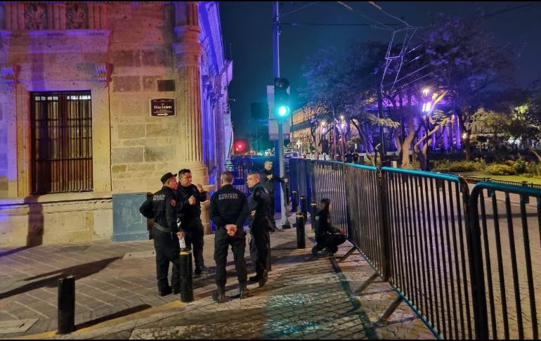 El inmueble del Congreso de Jalisco está blindado porque esperan manifestaciones este miércoles. EL INFORMADOR/ R. RIVAS