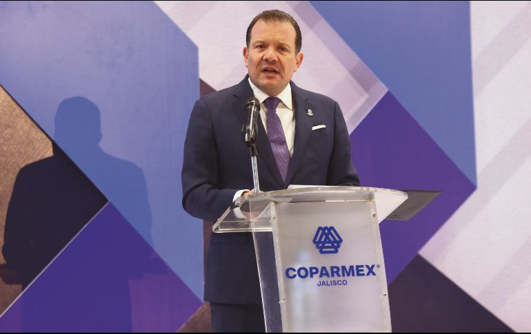 Ayer se llevó a cabo en Expo Guadalajara la toma de protesta de Raúl Flores Hernández como presidente de la Coparmex Jalisco. EL INFORMADOR/ C. Zepeda