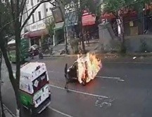 Los hechos ocurrieron sobre la avenida Javier Mina, en Guadalajara. ESPECIAL