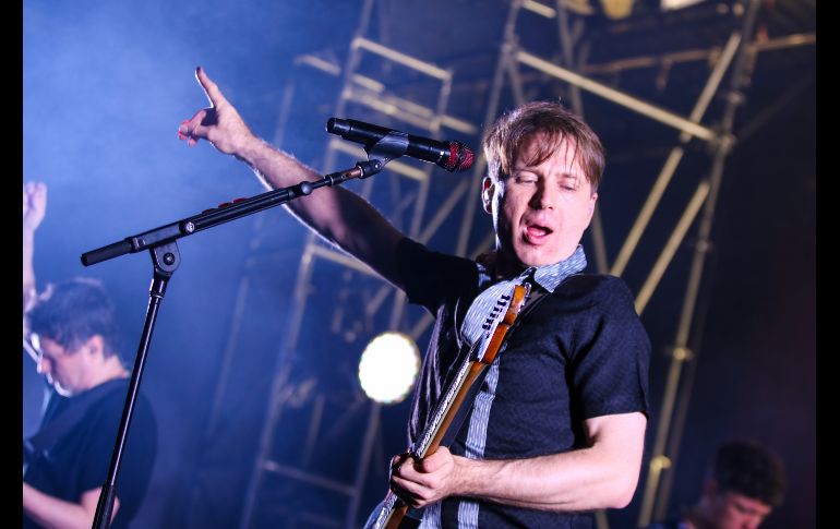 La banda británica de indie rock, Franz Ferdinand, se presentó con gran éxito en el Guanamor Teatro Studio la noche del miércoles, donde convocó a dos mil 600 personas. EL INFORMADOR / A. Navarro