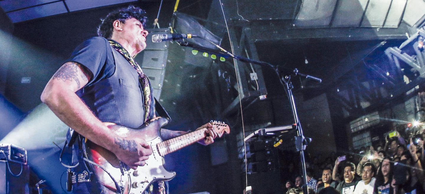 C3 Stage, este foro cuenta con un aforo de mil 100 espectadores; tiene una gran diversidad auditiva, desde el metal, rap, hip-hop hasta rock. En la foto, Saúl Hernández. EL INFORMADOR