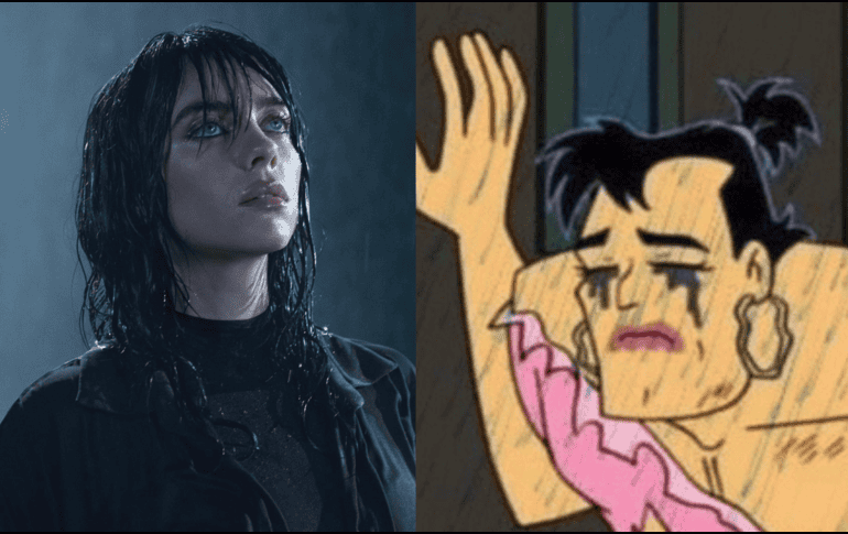 Billie Eilish salió a dar un breve acústico a pesar de las fuertes lluvias. ESPECIAL