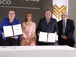 Luz del Carmen Godínez González, Esperanza Loera, Enrique Michel y Rodolfo González. GENTE BIEN JALISCO/Claudio Jimeno