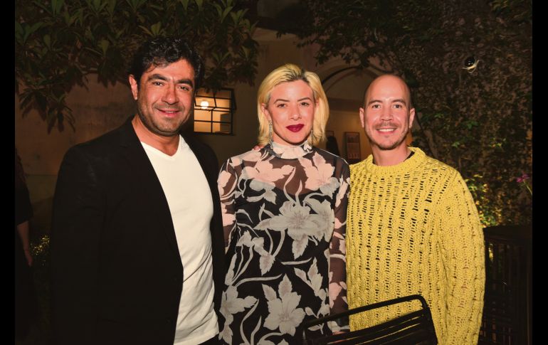 Pepe Saldaña, Michelle Pourroy y Juan Pablo Partida. GENTE BIEN JALISCO/Tony Martínez