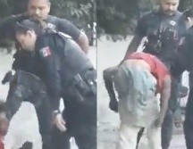 En un video difundido en redes sociales se ve a dos policías de Guadalajara golpeando a una persona en situación de calle. ESPECIAL