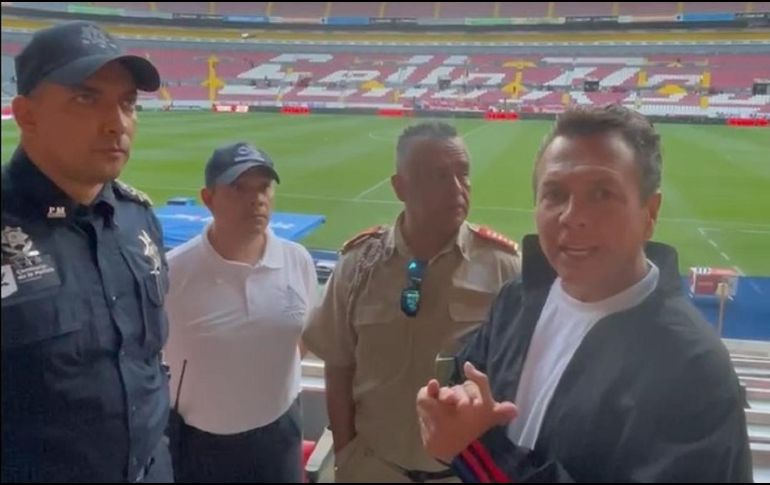 La seguridad dentro y fuera del estadio se apoyó en corporaciones municipales y estatales, así como la videovigilancia del C5. ESPECIAL