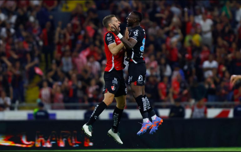 Luego de que diera una espectacular voltereta en el Estadio Jalisco ante Olimpia de Honduras, el Atlas llega con la moral en alto a los cuartos de final de la Conchampions. IMAGO7