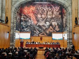 Únicamente falta que la UdeG defina la hora del Homenaje de cuerpo presente a Raúl Padilla López en el Paraninfo de la Universidad de Guadalajara. EL INFORMADOR / ARCHIVO