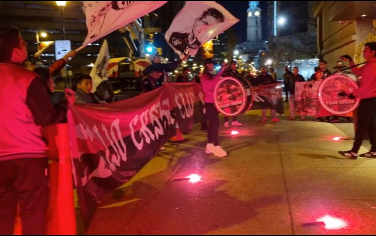 Como ya es costumbre la Fiel se hizo presente para alentar a su equipo. ESPECIAL/Atlas FC