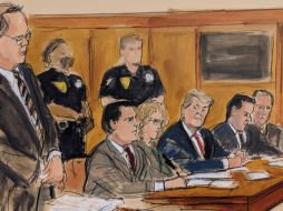 Donald Trump fue imputado por 34 delitos. AFP