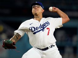 El pitcher de 26 años se mostró dominante en el Dodger Stadium. AP/Marcio Sanchez