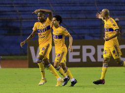 Luis Quiñones anotó el único tanto del partido. EFE/José Valle