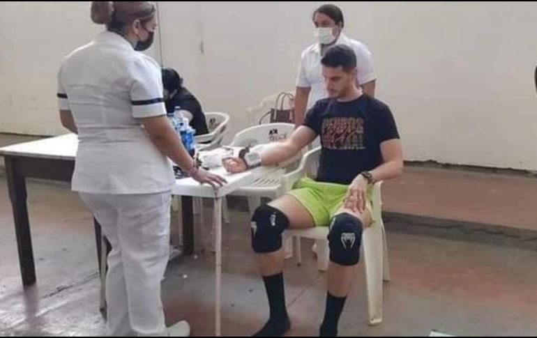 Adrián Marcelo no pudo con los ejercicios de acondicionamiento. ESPECIAL