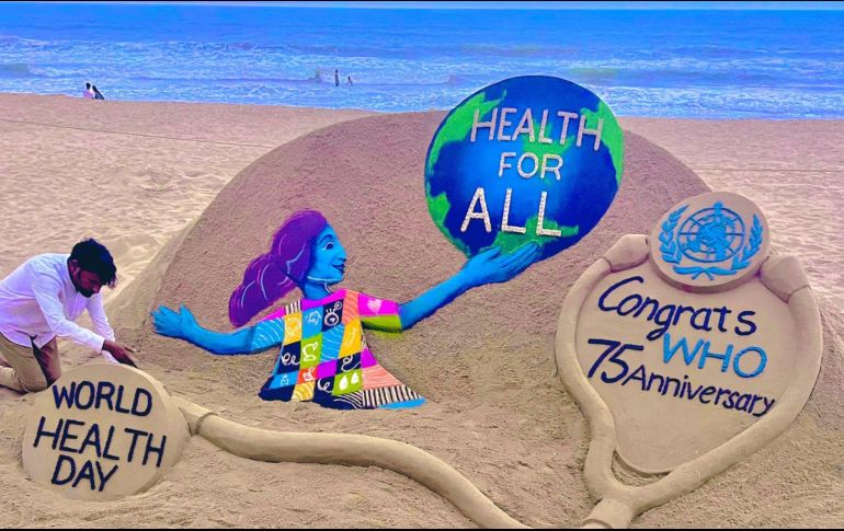 La OMS celebra su 75 aniversario. ESPECIAL/ Twitter