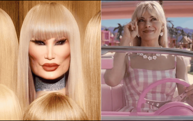 Lyn May comparándose con Barbie. ESPECIAL/ SUN