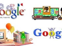 Un ejemplo de los variados doodles de Google. ESPECIAL/ Google
