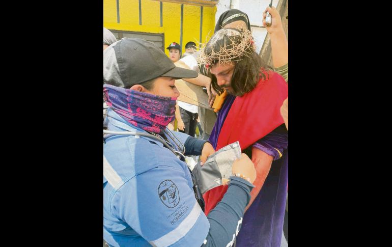 En Tlajomulco la Judea fue vigilada en todo momento por elementos de Protección Civil. ESPECIAL