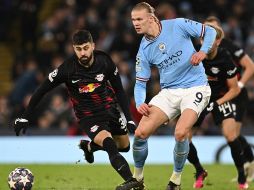 Manchester City viene de darle una paliza al Leizpig con un marcador global de 8-1, en los que Erling Haaland fue el encargado de anotar en 5 ocasiones en el partido de vuelta. AFP / ARCHIVO