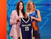 Lou López Sénéchal es la primera mujer mexicana en jugar en la Women's National Basketball Association. Twitter/@NBAMEX