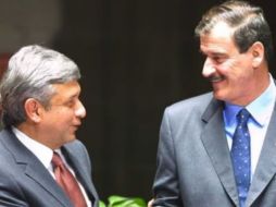 El Presidente Andrés Manuel López Obrador y Vicente Fox. SUN